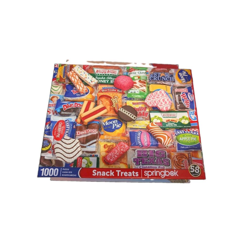 COMPLETE Springbok 1000 Piece Jigsaw Puzzle Snack Treats 2021